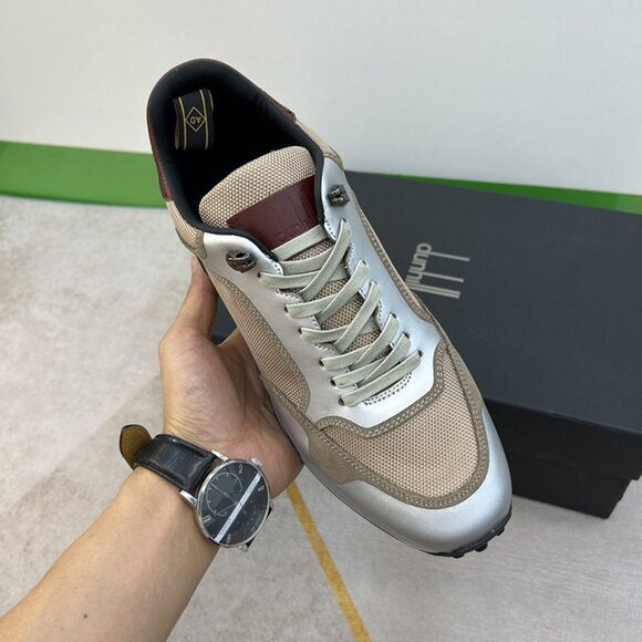 Dunhill Mens Daily Breathable Sports Shoes Silver/Tan - Picture 6 of 10
